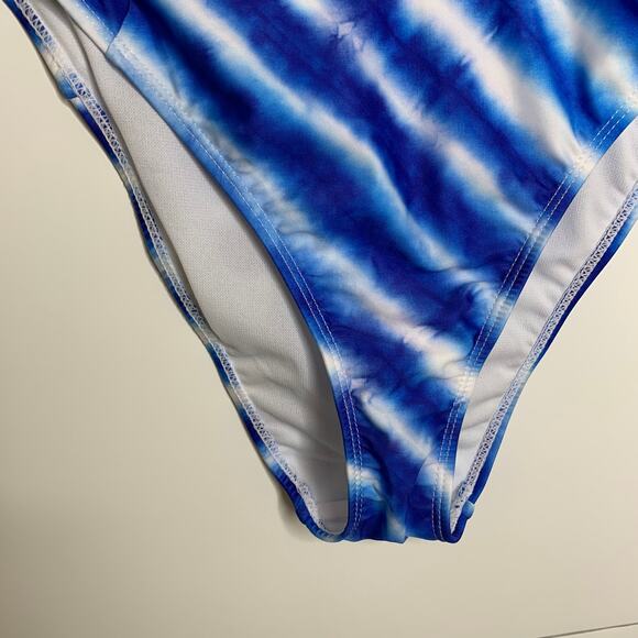 Onia Chelsea Blue Tie Dye One Piece Swimsuit Medium New With Tags - Picture 3 of 11